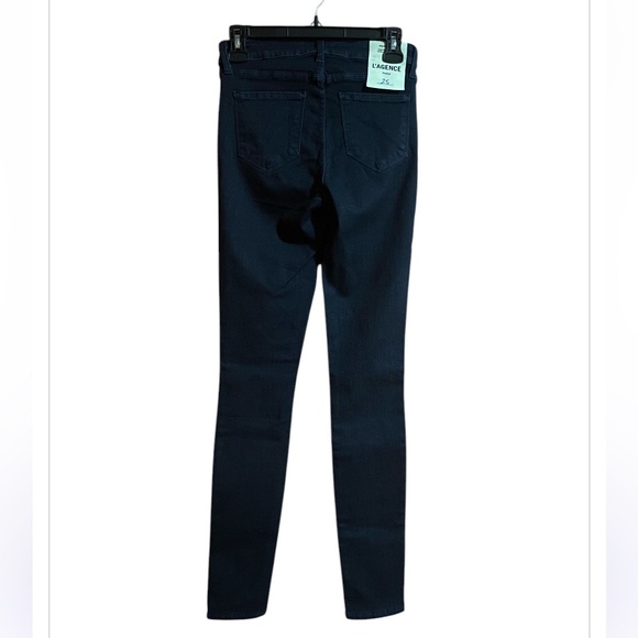 NEW L' AGENCE Marguerite High Rise Skinny Jeans Sz 25 in Eclipse (30” inseam) - Picture 5 of 8